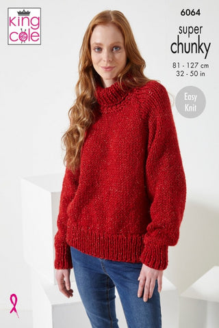 King Cole Celestial Super Chunky Pattern 6064 - Sweaters