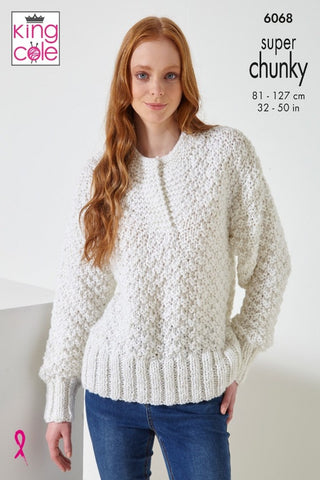 King Cole Celestial Super Chunky Pattern 6068 - Sweaters