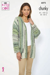 King Cole Safari Chunky Pattern 6072 - Tank Top & Cardigan