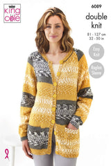 King Cole Fjord DK Pattern 6089 - Cardigans