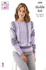 King Cole Fjord DK Pattern 6090 - Sweater & Jacket