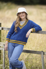 King Cole Fashion Aran Pattern 6097 - Sweater & Tank Top