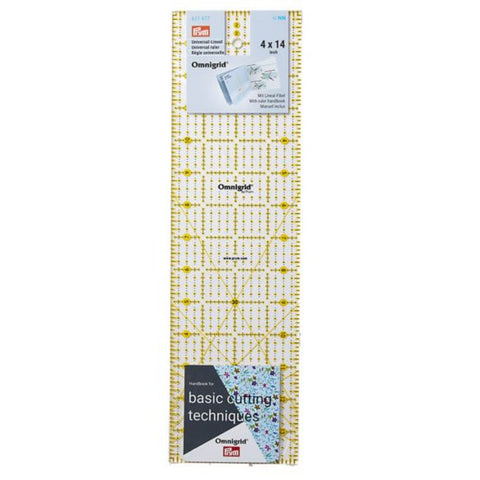 Haberdashery - Quilting - Prym Omnigrid universal ruler 4x14 inch 611 477