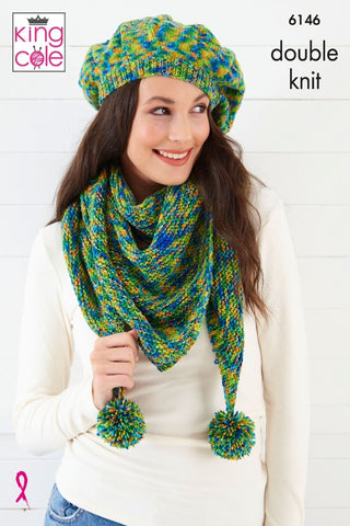 King Cole Jitterbug DK Pattern 6146 - Accessories