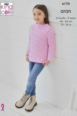 King Cole Comfort Aran Pattern 6170 - Sweater, Cardigan & Waistcoat