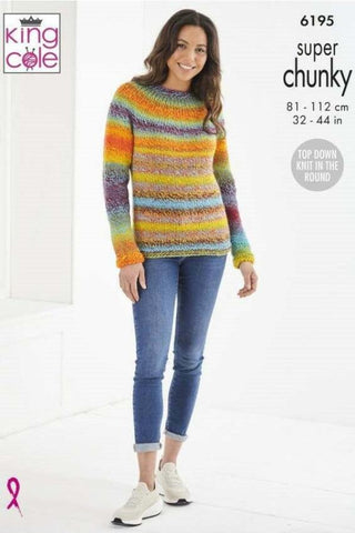 King Cole Explorer Super Chunky Pattern 6195 - Sweaters