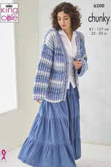 King Cole Hedgerow Chunky Pattern 6200 - Sweater & Cardigan