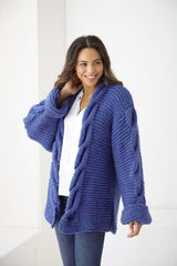 King Cole Big Value Super Chunky Pattern 6217 - Sweater & Cardigan