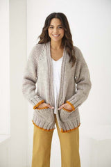 King Cole Big Value Super Chunky Pattern 6218 - Sweater & Cardigan