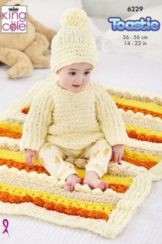 King Cole Toastie Super Chunky Pattern 6229 - Baby Set