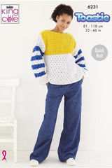 King Cole Toastie Super Chunky Pattern 6231 - Sweater & Cardigan