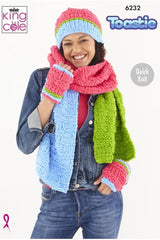 King Cole Toastie Super Chunky Pattern 6232 - Accessories