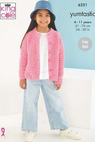 King Cole Yumtastic Pattern 6251 - Sweater & Cardigan