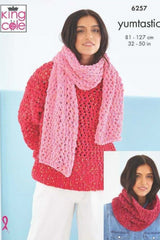 King Cole Yumtastic Pattern 6257 - Sweater & Accessories