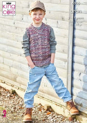 King Cole Homespun Prism Aran Pattern 6306 - Tank & Waistcoat