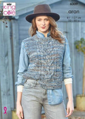 King Cole Homespun Prism Aran Pattern 6309 - Tank Tops