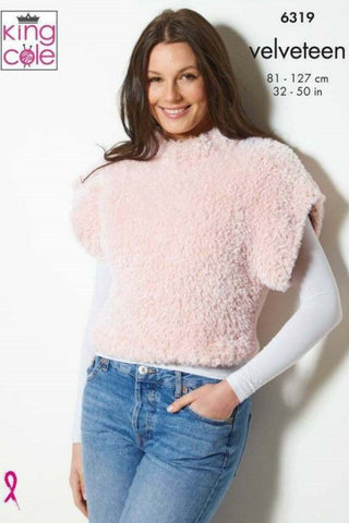King Cole Velveteen Pattern 6319 - Slipovers