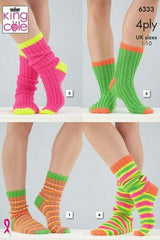 King Cole Tiptoe 4 Ply Pattern 6333 - Socks