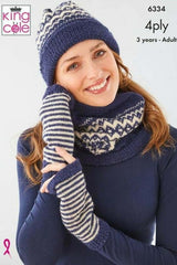 King Cole Tiptoe 4 Ply Pattern 6334 - Accessories