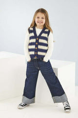 King Cole Tiptoe 4 Ply Pattern 6335 - Slipover & Waistcoat