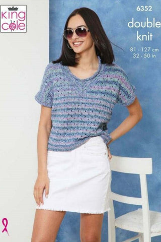 King Cole Jamboree DK Pattern 6352 - Tops