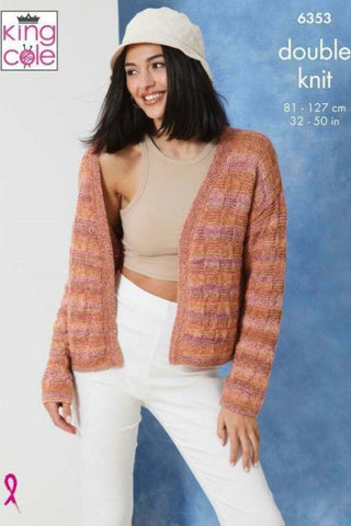 King Cole Jamboree DK Pattern 6353 - Cardigans