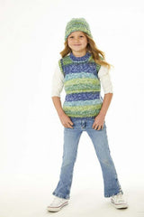 King Cole Hedgerow Chunky Pattern 6400 - Poncho, Slipover & Hats