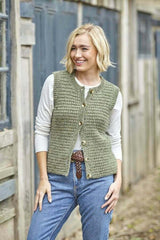 King Cole Homespun Aran Pattern 6421 - Waistcoats