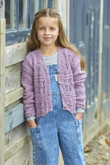 King Cole Homespun Aran Pattern 6424 - Cardigans
