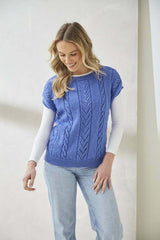 King Cole Luxury Merino DK Pattern 6438 - Sweater & Slipover