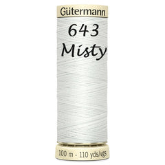 Haberdashery - Gütermann Sew-all thread 100m - Black/White/Grey/Cream/Yellow/Orange