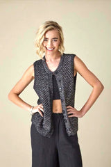 King Cole Firefly Aran Pattern 6443 - Waistcoat & Top