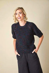 King Cole Firefly Aran Pattern 6444 - Sweater & Cardigan