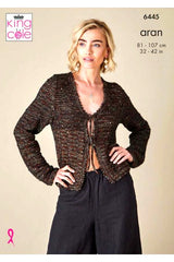 King Cole Firefly Aran Pattern 6445 - Tank Top & Cardigan