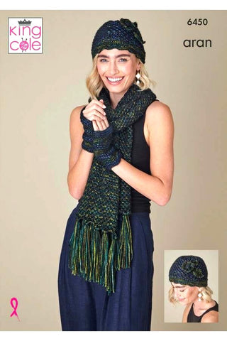 King Cole Firefly Aran Pattern 6450 - Accessories