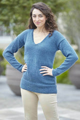 King Cole Eternity DK Pattern 6456 - Sweater & Cardigan