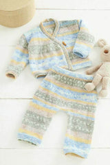 King Cole Fjord Baby DK Pattern 6460 - Cardigan & Trousers