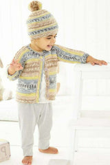 King Cole Fjord Baby DK Pattern 6462 - Cardigans & Hat