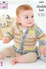 King Cole Fjord Baby DK Pattern 6463 - Jackets