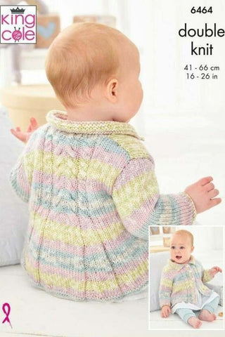 King Cole Fjord Baby DK Pattern 6464 - Coats
