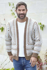 King Cole Merino Blend DK Pattern 6481 - Crochet Hexagon Cardigans