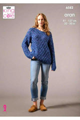 King Cole Firefly Aran Pattern 6582 - Sweaters