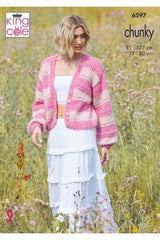King Cole Flair Solo Chunky Pattern 6597 Sweater & Cardigan