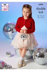 King Cole Dazzle DK Pattern 6600 - Cardigans