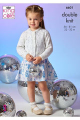 King Cole Dazzle DK Pattern 6601 - Cardigan & Slipover
