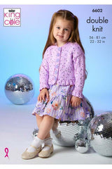 King Cole Dazzle DK Pattern 6602 - Cardigan & Sweater