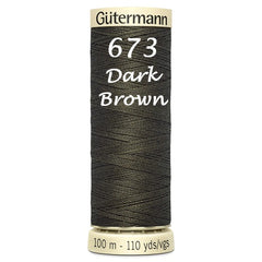 Haberdashery - Gütermann Sew-all thread 100m - Beige/Brown