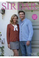 Sirdar No.1 DK Pattern 8043 - Cardigans