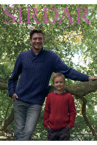 Sirdar No.1 DK Pattern 8044 - Sweaters