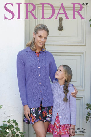 Sirdar No.1 DK Pattern 8045 - Jackets